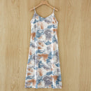 Kleid-Sommer-Spaghetti-Satin-langes Frauen-Kleid der Art- und Weisequalitäts-Frauen sehr weich glatt plus Größe S-4XL M30262