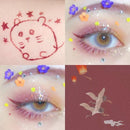 1PC Cute Matte Silver Liquid Eyeliner Long-lasting Non-smudge Waterproof Makeup White Blue Eyeliner Pen Eyes Cosmetics TSLM2
