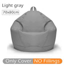 70x80cm Lazy BeanBag Sofas Cover Chair No Filler 420D Oxford Waterproof Lounger Seat Bean Bag Puff Puff Couch Tatami Living Room