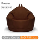 70x80cm Lazy BeanBag Sofas Cover Chair No Filler 420D Oxford Waterproof Lounger Seat Bean Bag Puff Puff Couch Tatami Living Room
