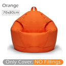 70x80cm Lazy BeanBag Sofas Cover Chair No Filler 420D Oxford Waterproof Lounger Seat Bean Bag Puff Puff Couch Tatami Living Room
