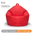 70x80cm Lazy BeanBag Sofas Cover Chair No Filler 420D Oxford Waterproof Lounger Seat Bean Bag Puff Puff Couch Tatami Living Room