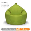 70x80cm Lazy BeanBag Sofas Cover Chair No Filler 420D Oxford Waterproof Lounger Seat Bean Bag Puff Puff Couch Tatami Living Room