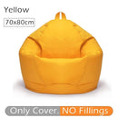 70x80cm Lazy BeanBag Sofas Cover Chair No Filler 420D Oxford Waterproof Lounger Seat Bean Bag Puff Puff Couch Tatami Living Room