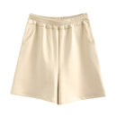 Tangada 2020 Herbst Frauen Terry 95% Baumwolle Anzug übergroße Sets O Hals Hoodies Sweatshirt Shorts Hosenanzüge 6L30