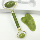 Jade-Roller-Massagegerät für Gesichtsroller Gua Sha Jade-Stein-Gesichtsmassagegerät Beauty Thin Face Lift Anti-Falten-Gesichtspflege-Tools