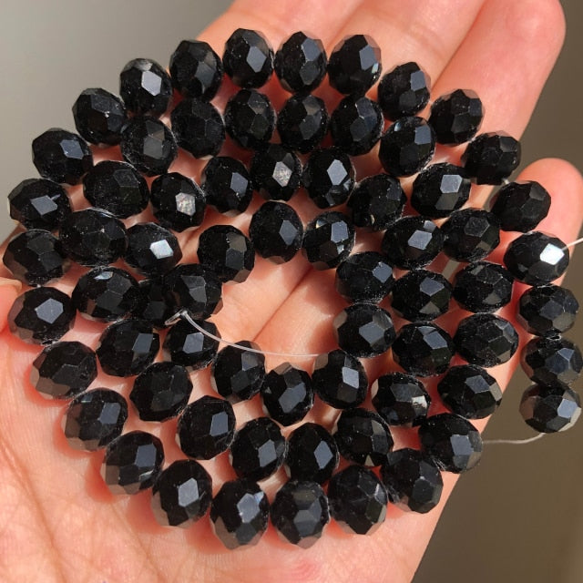 Cuentas redondas de ágata de ónix mate negro de piedra Natural, cuentas de Agat pulidas sin brillo para la fabricación de joyas, 15,5 pulgadas, 4, 6, 8, 10, 12mm