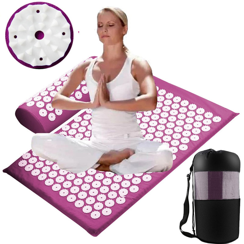Massager Cushion Massage Yoga Mat Acupressure mat Relieve Stress Back Body Pain Spike Mat Massage Mat