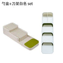 YOMDID Besteckablage Messerhalter Geschirr Organizer Löffel Gabel Aufbewahrungsbox Kunststoffbehälter Plateau Messerblockhalter