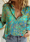 Damenhemden, lässige Langarmblusen, Blusen in großen Größen