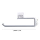 Colgador de pañuelos, soporte de rollo de papel de plástico, estante organizador de almacenamiento de toallas montado en la pared, estante para cocina y baño