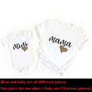 1pcs Rainbow Mommy and Me Shirt Fashion Family Matching Clothes Rainbow Mama and Mini T Shirt Cute Family Look Outfits
