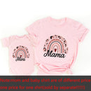 1pcs Rainbow Mommy and Me Shirt Fashion Family Matching Clothes Rainbow Mama and Mini T Shirt Cute Family Look Outfits