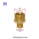 Metal Adapter Foam Nozzle Foam Generator Foam Gun High Pressure Washer Soap Foamer for Nilfisk Karcher Huter Elitech Lavor