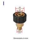 Metal Adapter Foam Nozzle Foam Generator Foam Gun High Pressure Washer Soap Foamer for Nilfisk Karcher Huter Elitech Lavor