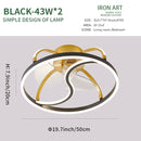 Lámpara de ventilador de techo LED Lámpara de techo minimalista moderna Comedor Dormitorio Lámpara de sala de estar Luz de ventilador redonda