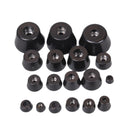 1 Packung schwarze Gummifüße Stuhlbodenschutz rutschfester Möbelfuß Tischbeinabdeckung Schrankbodenpolster Möbelzubehör