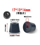 1 Packung schwarze Gummifüße Stuhlbodenschutz rutschfester Möbelfuß Tischbeinabdeckung Schrankbodenpolster Möbelzubehör