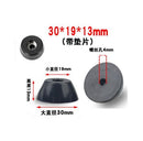 1 Packung schwarze Gummifüße Stuhlbodenschutz rutschfester Möbelfuß Tischbeinabdeckung Schrankbodenpolster Möbelzubehör