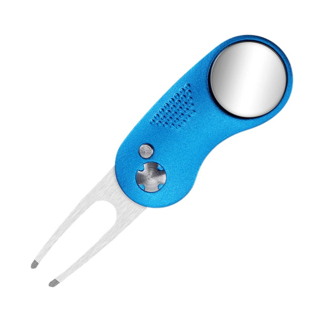 Mini herramienta plegable para chuletas de Golf con marcador de herramienta de pelota de Golf, limpiador de tono, horquilla de Golf, accesorios de Golf, tenedor verde para poner
