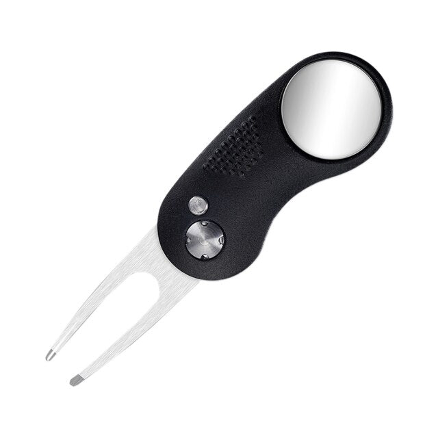 Mini herramienta plegable para chuletas de Golf con marcador de herramienta de pelota de Golf, limpiador de tono, horquilla de Golf, accesorios de Golf, tenedor verde para poner