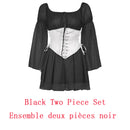 IAMHOTTY Chiffon Slash Neck Minikleid Damen Sommer Strand Urlaub Langarm Korsett Verband Sommerkleid Party Casual Kleider Pink