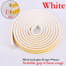 5 Meter DIPE Selbstklebender Tür- und Fensterdichtstreifen Glasfenster Antikollisions-Gummistreifen Schaumstoff-Schalldämmstreifen