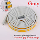 5 Meter DIPE Selbstklebender Tür- und Fensterdichtstreifen Glasfenster Antikollisions-Gummistreifen Schaumstoff-Schalldämmstreifen