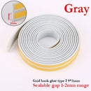 5 Meter DIPE Selbstklebender Tür- und Fensterdichtstreifen Glasfenster Antikollisions-Gummistreifen Schaumstoff-Schalldämmstreifen