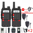 2Pcs Baofeng UV10R Walkie Talkie 10W VHF UHF Dual Band Zwei-Wege-CB-Amateurfunk UV 10R Tragbarer USB-Ladefunk-Transceiver UV5R