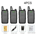 1/2/3/4/5/6PCS Mini-Walkie-Talkies WLN KD-C1 CB-Radiosender UHF 430-440 KDC1 Amateurfunk-Transceiver Amateur Klares Sprachsignal