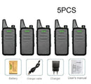 1/2/3/4/5/6PCS Mini-Walkie-Talkies WLN KD-C1 CB-Radiosender UHF 430-440 KDC1 Amateurfunk-Transceiver Amateur Klares Sprachsignal