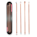 4 teile/satz Mitesser Komedonen Pickel Belmish Akne Entferner Nadeln Gesichtsporenreiniger Extractor Gesicht Hautpflege Werkzeuge