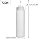 Konco Gewürz-Quetschflaschen, für Ketchup, Senf, Mayo, scharfe Saucen, Olivenölflaschen, Küchenhelfer