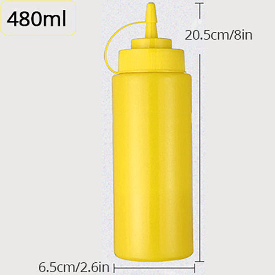 Konco Condiment Squeeze Bottles,For Ketchup Mustard Mayo Hot Sauces Olive Oil Bottles Kitchen Gadget