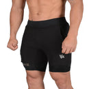Neue Laufshorts Sommer Herren Gym Fitness Bodybuilding Training schnell trocknende Shorts Herren Jogging Laufsport 2-in-1-Shorts