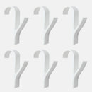 Hochwertiger Aufhänger für Handtuchwärmer Heizkörper Kleiderbügel Badehaken Halter Percha Plegable Schal Aufhänger Weiß 6St