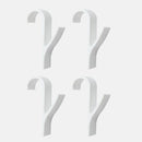 Hochwertiger Aufhänger für Handtuchwärmer Heizkörper Kleiderbügel Badehaken Halter Percha Plegable Schal Aufhänger Weiß 6St