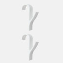 Hochwertiger Aufhänger für Handtuchwärmer Heizkörper Kleiderbügel Badehaken Halter Percha Plegable Schal Aufhänger Weiß 6St