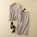 Dicke zweiteilige Strickjacke aus 100% reiner Kaschmir-Frauen im neuen Stil der Herbst-Winter-Frauen