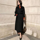 cashmere Female overcoat winter 2020 oversized long coat women handmade double faced wool coats