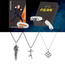 Anime Jujutsu Kaisen Halskette Itadori Yuji Cosplay Zubehör Gojo Satoru Ring Kugisaki Nobara Anhänger Anzug