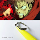 Anime Jujutsu Kaisen Halskette Itadori Yuji Cosplay Zubehör Gojo Satoru Ring Kugisaki Nobara Anhänger Anzug
