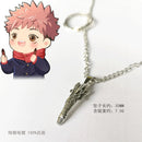 Anime Jujutsu Kaisen Halskette Itadori Yuji Cosplay Zubehör Gojo Satoru Ring Kugisaki Nobara Anhänger Anzug