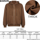 IAMSURE Schmetterlingsmuster Reißverschluss Lässige Lose 90er Hoodies Herbst y2k Mode Langarm Grau Oversize Sweatshirts Für Frauen