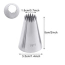 #9FT Große Icing Piping Tüllen Russische Tüllen Gebäckspitzen Kekse Kuchendekorationswerkzeuge Tipps Creme Fondant Gebäcktüllen