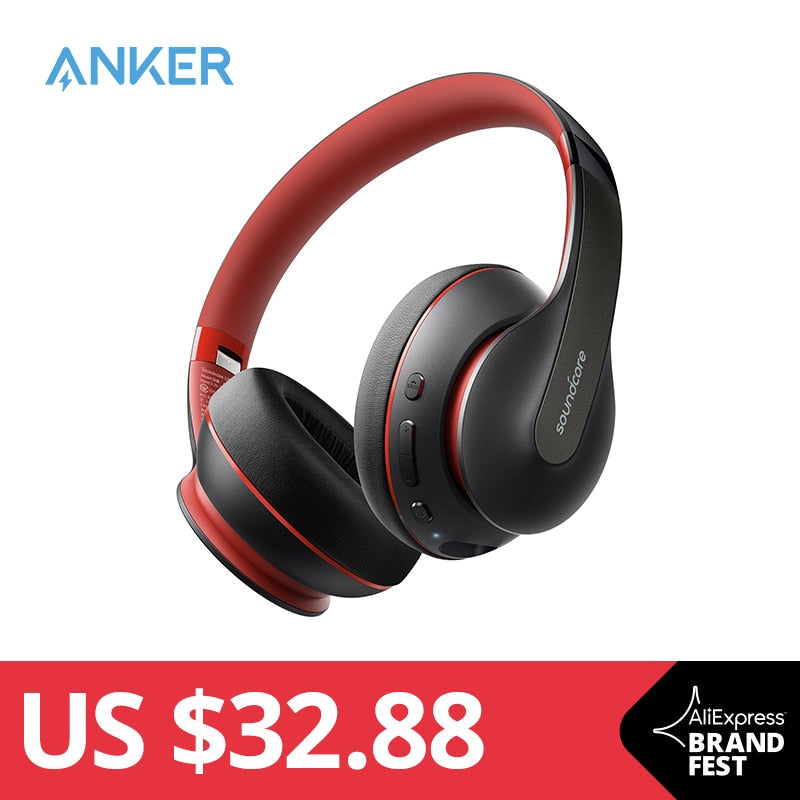 Anker Soundcore Life Q10 Wireless Bluetooth Headphones, Over Ear and Foldable, Hi-Res Certified Sound, 60-Hour Playtime