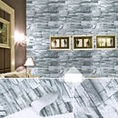 Adhesivo impermeable para pared de 10M para sala de estar, cocina, baño, decoración del hogar, vinilo extraíble, papel tapiz autoadhesivo de piedra de ladrillo de PVC
