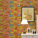 Adhesivo impermeable para pared de 10M para sala de estar, cocina, baño, decoración del hogar, vinilo extraíble, papel tapiz autoadhesivo de piedra de ladrillo de PVC