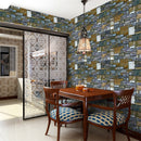 Adhesivo impermeable para pared de 10M para sala de estar, cocina, baño, decoración del hogar, vinilo extraíble, papel tapiz autoadhesivo de piedra de ladrillo de PVC